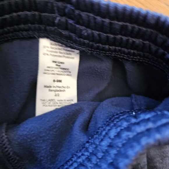 Athletic Works Baby Boys’ Hoodie and Pants Set 2-Piece 6-9 Months Blue Joggers - Picture 2 of 4